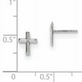thumbnail image 2 of Madi K 14k  White Gold Polished Cross Post Earrings, 2 of 3
