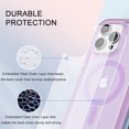 thumbnail image 5 of Designed for iPhone 13 Pro Case Magnetic, [Compatible with Magsafe] Built-in Screen Protector Dustproof Clear Phone Case Not Yellowing Military-Grade Drop Protection Shockproof Bumper, Lightpurple, 5 of 8