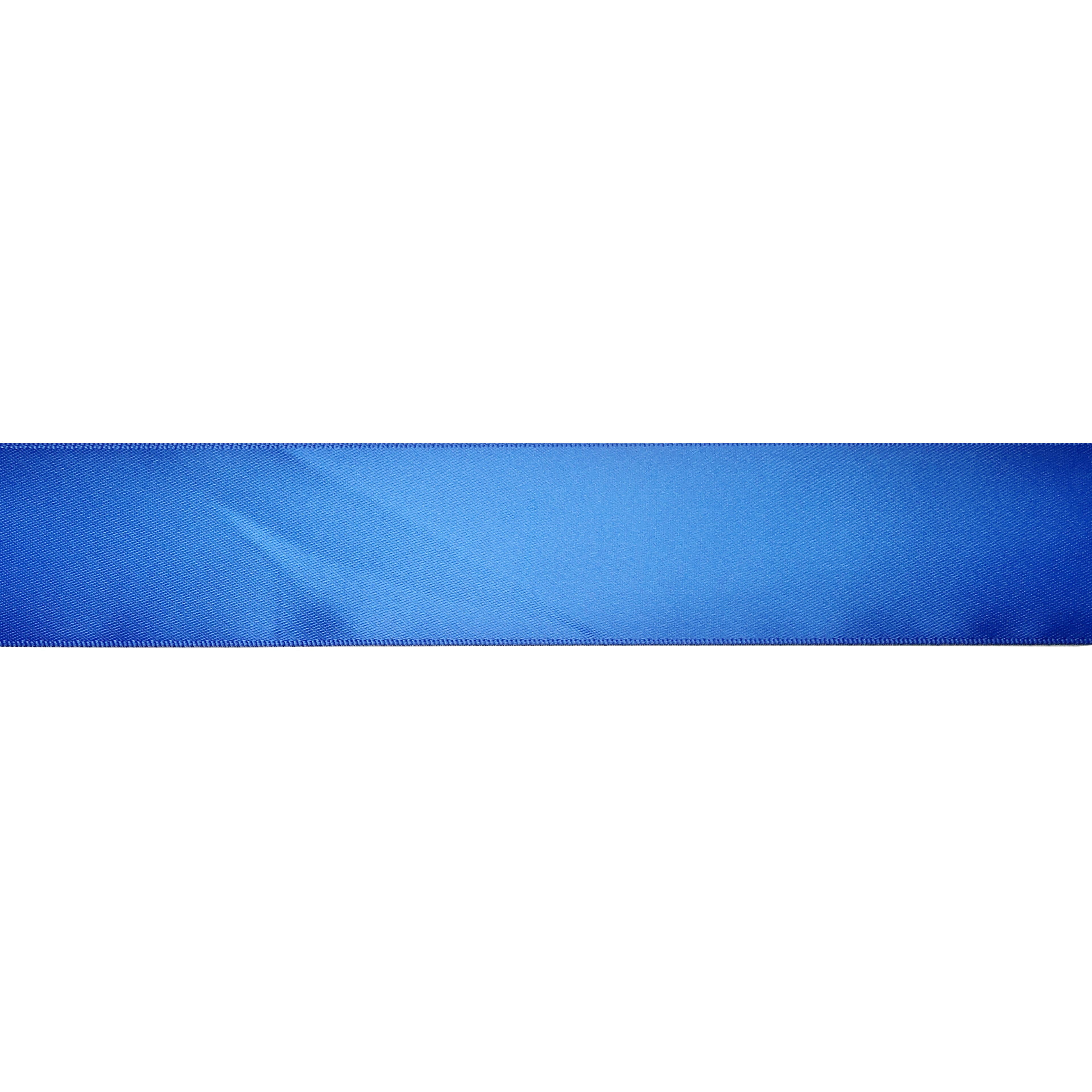 1.5" x 3yd. Blue Satin Ribbon by Celebrate It – Non-Wired Woven Selvage Edge - Ideal for Gift Wrapping - Crafts & Decor - 12 Pack