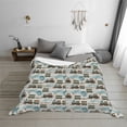 thumbnail image 7 of Salouo Transport Train Print Throw Blanket Gifts for Women Men Soft Flannel Blanket for Home Living Room Decor Bedroom Blanket Gifts for Mom Dad -60"x50", 7 of 7