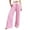 1-Pink, variant on Arlun Summer Solid Color Wide Leg Pants Women Lightweight Breathable Drawstring Elastic Waisted Leisure Trousers Loose Comfort Fit for Daily and Beach Vacation Wear 2-White XL