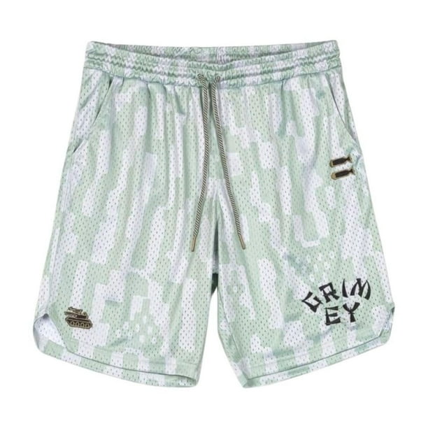 Pantalón Corto Grimey Lucky Dragon Mesh Basket White Unisex blanco