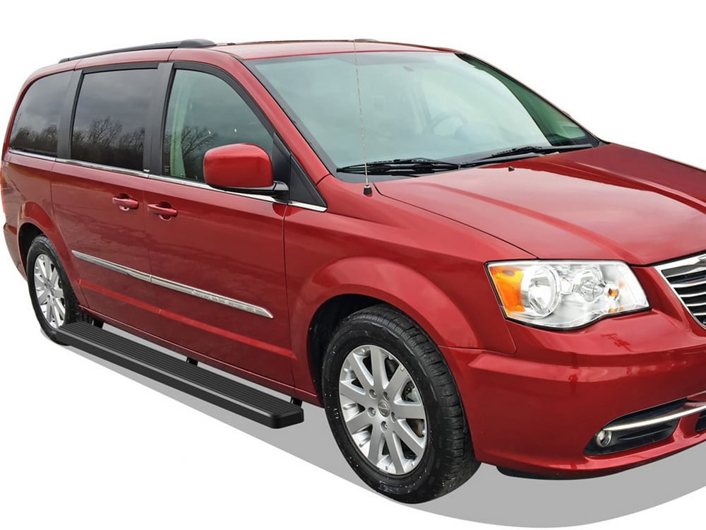 APS Running Boards 6 inches Matte Black Compatible with Dodge Grand Caravan 2011-2020 & Chrysler Town Country 2011-2016 (Nerf Bars Side Steps Side Bars)