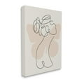 thumbnail image 3 of Stupell Industries Woman & Butterfly Line Doodle Abstract Painting Gallery Wrapped Canvas Print Wall Art, 3 of 5