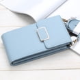 thumbnail image 2 of QualitChoice Woman Solid Color Crossbody Bag Sling Wallet Card Holder Coin Purse sky blue, 2 of 5