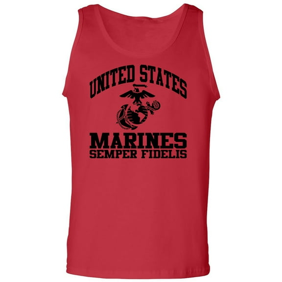 US Marines Semper Fidelis Adult Tank Top