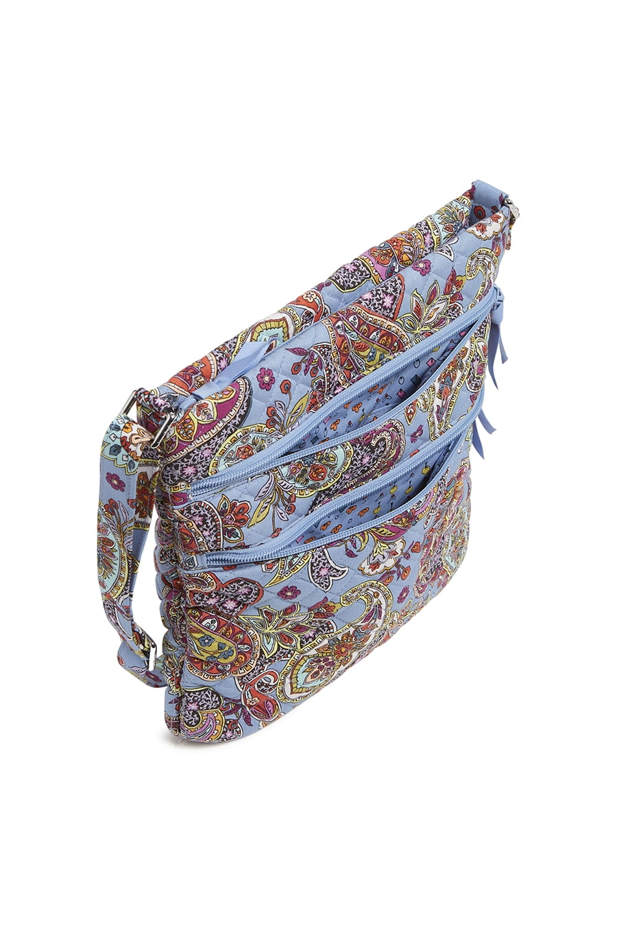 Vera Bradley Women's Cotton Triple Zip Hipster Crossbody Bag
