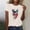 A114 Beige, variant on Xdegoge 4th of July Butterfly Floral Graphic T Shirt for Women Short Sleeve Crewneck Casual Classic Red White and Blue Patriotic Celebration Summer Vacation Tops Tees
