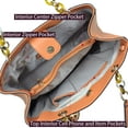 thumbnail image 3 of Saffiano Faux Leather Chain Strap Satchel, 3 of 5