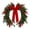 Red, variant on Christmas Wreath with Red Bows - Artificial Cedar Winter Wreath Decor, Farmhouse Holiday Wreath for Indoor Outdoor Christmas Decorations - 18''