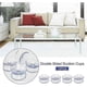 thumbnail image 3 of Double-Sided Suction Cups for Glass Table Tops, 10 Pack Transparent Non-Slip Silicone Hooks for Mirrors Windows Windshield, 3 of 5