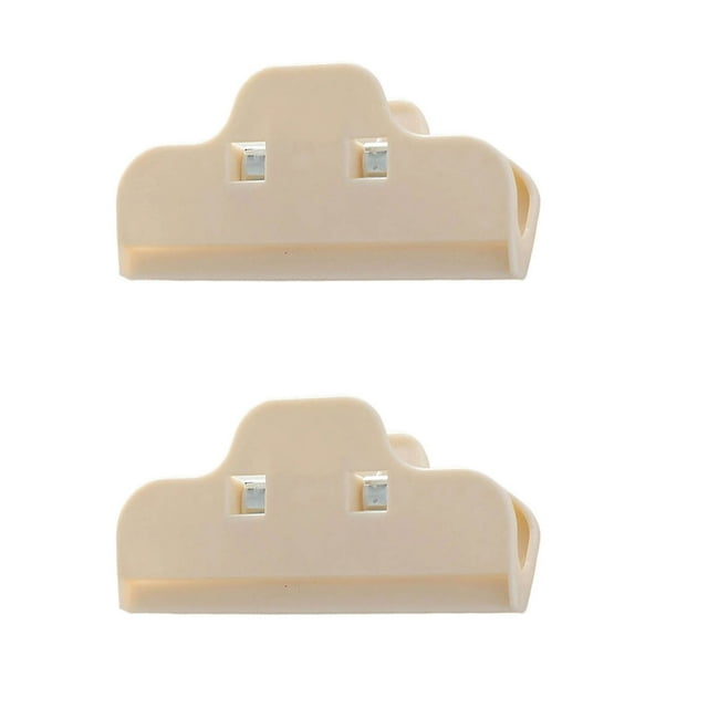 2-Pack Plastic Food Bag Sealing Clips - Reusable ABS Kitchen Storage Clips for Snacks, Coffee, Chips - Waterproof Refrigerator-Safe Organizer Clips (2 Count) Akmoler | Plastic, Beige