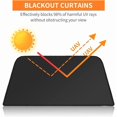 thumbnail image 4 of 2 Pcs Car Sun Shade for Baby, Magnetic Car Curtains Sun Protection Window Curtains, Rear Seat Side Window Sunshade for Car Block UV Rays (Black), 4 of 5