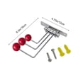 thumbnail image 3 of Lenkho Decorative Swivel Metal Wall Hook, Foldable Coat Rack Hook, Multi‑Purpose Wall‑Mount Hanger for Clothes, Hats, Bags, Ideal for Bathroom, Kitchen & Bedroom Storage, 3 of 6
