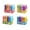 A, variant on Creative Book Shaped Eraser, 3D Styling Correction Eraser, Fun Portable Pencil Eraser for Student Daily Use, Small Size (4 Erasers per Set)