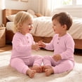 thumbnail image 6 of Agkizg Unisex Baby Ribbed Knit Romper, Long Sleeve Crew Neck Wooden Button Jumpsuit, Soft Stretchy Infant Fall Play Coverall, 6 of 6