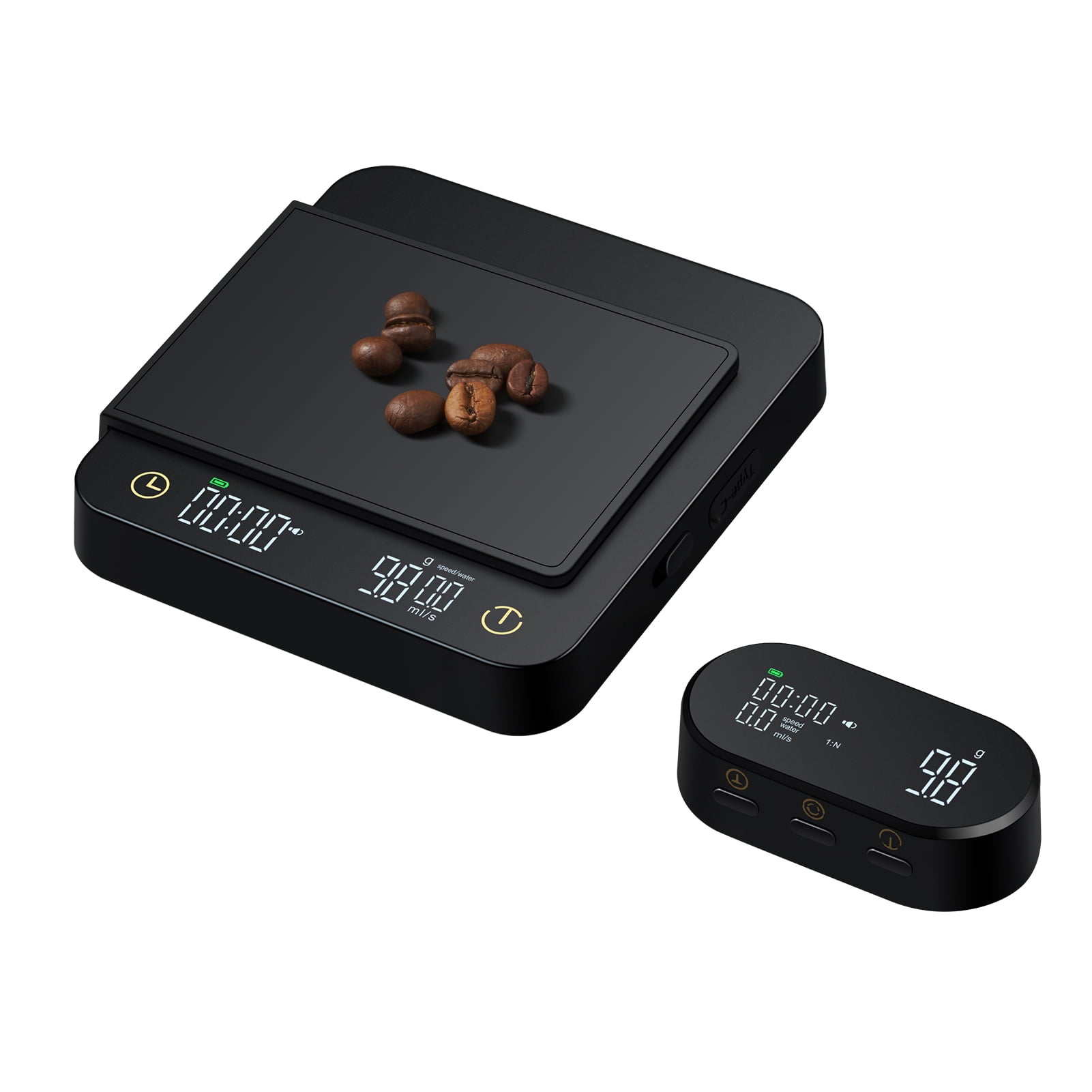 Over Digital Coffee Scale With Timer &amp; Wireless Display - 3kg/0.1g Accurate Kitchen Scale For  And Pour Over Coffee, Type-C Rechargeable Food Scale, Built-in Timer, 5