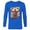 Navy, variant on Marvel Studios Deadpool & Wolverine Adamantium Katanas- Long Sleeve T-Shirt for Men - Customized-Athletic Heather