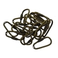 thumbnail image 3 of 10/20 unidades de mini mosquetones de acero con cierre de seguridad, ganchos de presión y clips para mosquetones. 20 piezas, 3 of 9