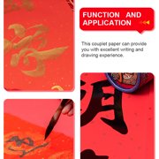 USHOBE Spring Festival Red Xuan Paper 1 Roll 5000X6.7In