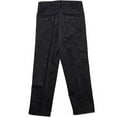 thumbnail image 4 of Boys Husky Fit Straight Flat Front Adjustable Waist School Uniform Pants - 4 Pack, 4 of 5