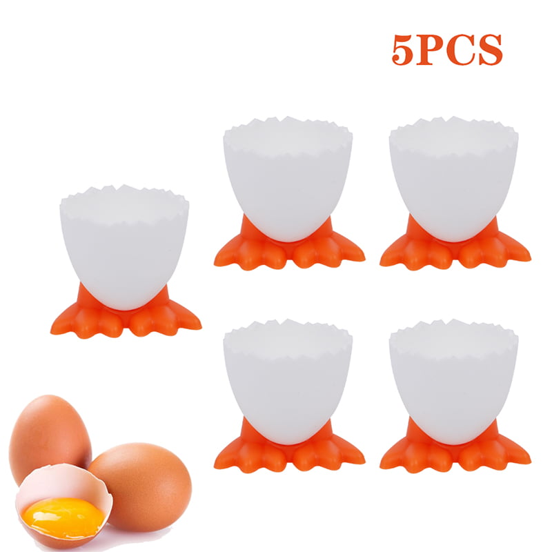 5Pcs Boiled Egg Holder Cups Silicone Kitchen Egg Serving Cup Set for Breakfast 