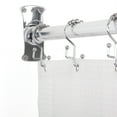 thumbnail image 6 of Utopia Alley Rustproof Wall Mounted L-Shaped Corner Shower Curtain Rod, Chrome, 6 of 9