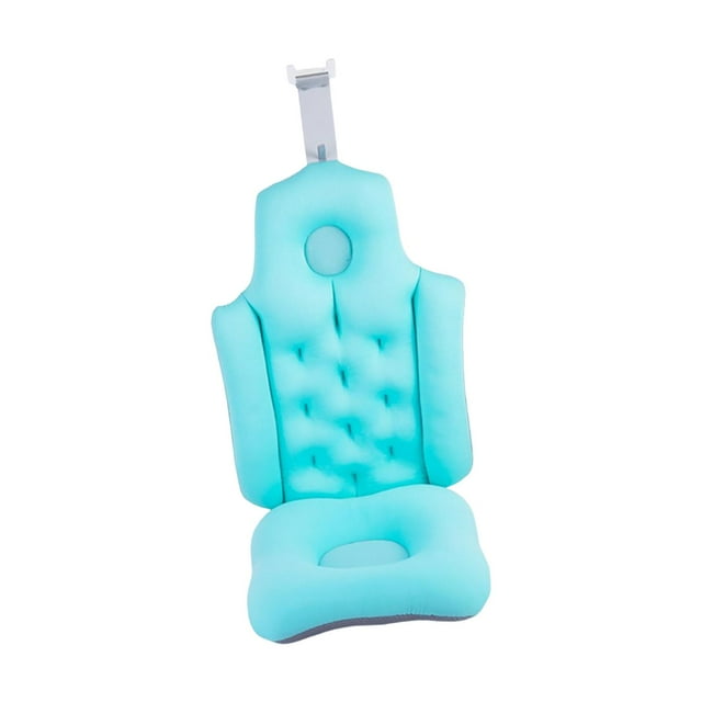 Accesorio de almohada de baño de cuerpo completo Soporte para hombros de bañera Almohada de bañera impermeable Azul