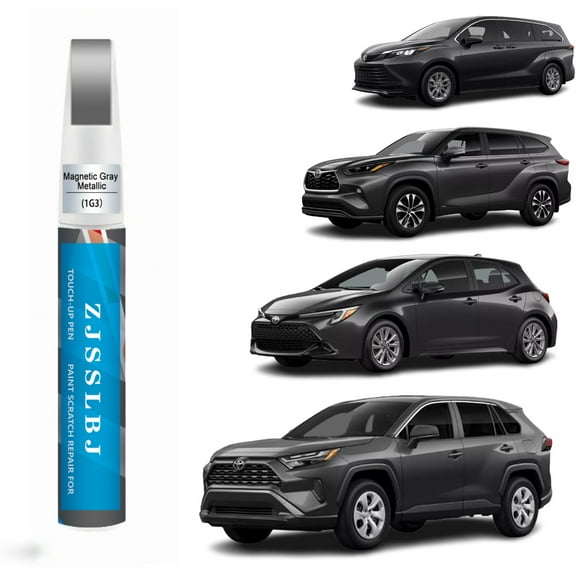 Car Touch Up Paint(Magnetic Gray Metallic(1G3)) for Toyota, Car Paint Scratch Repair Kit, Quick & Easy Solution to Repair, 2 in 1 Scratch Remover Pen with Color-Matched