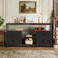 thumbnail image 3 of Amadwell TV Stand with Power Outlets & LED Lights, 4 Drawer Dresser Entertainment Center, Media Console with Open Shelf, 3 of 9