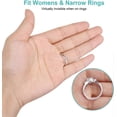 thumbnail image 3 of Ajustador de tamaño de anillo invisible para anillos sueltos. Ajustador de anillo que se adapta a cualquier anillo. Varios tamaños de medidor de anillos., 3 of 3