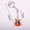 2pcs orange. pink, variant on 2pc guitar keychain creative small gift cartoon musical instrument pendant