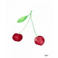 thumbnail image 3 of James, Nola 15x18 Black Modern Framed Museum Art Print Titled - Two Cherries I, 3 of 5