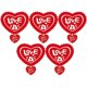thumbnail image 2 of 4Pcs Valentine Day Party Hanging Decorations Heart Shape Hanging Pendant, 2 of 2