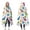 Colorful Dinosaurs Leaf, variant on Wearable Blanket,Colorful Dinosaurs Leaf White Pattern Hooded Wearable Flannel Blanket for Adults & Teens,Winter Poncho Shawl Wrap Cape Cozy Anti-Pill,60"x80"