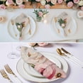 thumbnail image 2 of Pink White Spring Floral Cloth Napkins, Vintage Flowers Watercolor Washable and Reusable Dinner Napkins Set of 4, Table Napkin for Kitchen Party Birthday Wedding Hotel Housewarming 20"x20", 2 of 8