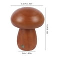 thumbnail image 3 of SSZMDLB under $5 Night Light, Wooden Mushroom Rechargeable Lamp, Warm LED Bedside Light, Bedroom Sleep Assistant, Ambient Mood Lighting Decor, 3 of 6