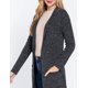 thumbnail image 2 of Sueter tejido con botones color Gris oxford AMAD Casual para mujer talla S, 2 of 3