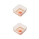 thumbnail image 2 of Billuyoard Fiambrera con compartimentos, portátil, para oficina, horno cuadrado, contenedor de alimentos, sellado, plástico, transporte, Rosado 2piezas, 2 of 6
