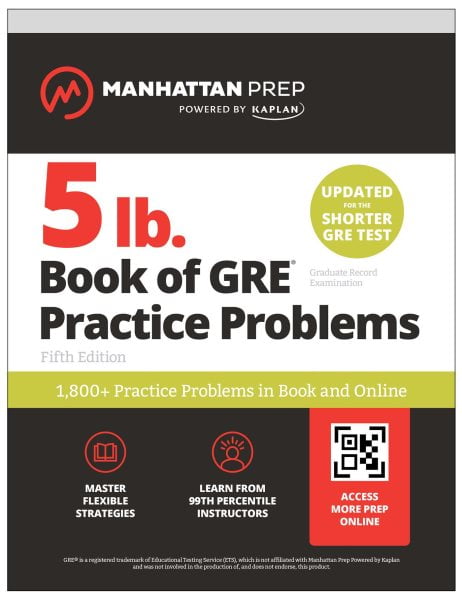 Manhattan Prep 5 LB 5 lb. Book of GRE Practice Problems: 1,400+