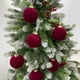 thumbnail image 3 of Bolas De Terciopelo Flocado Adornos navideños de terciopelo flocado, bolas de 8 cm para decorar el árbol y fiestas de bienvenida de bebés (18 unidades) Rkxzt, 3 of 7