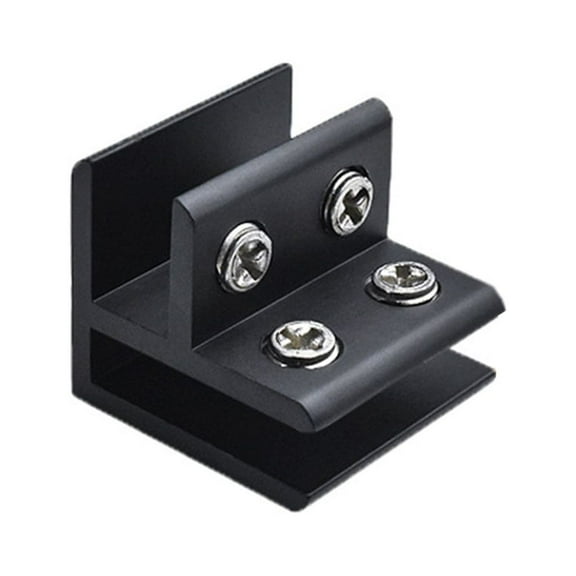 Glass-to-Glass Corner Clamp Aluminum Alloy Frame-less Glass Clamp for Rimless Aquarium Shower Door Glass Panel Fixing