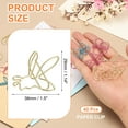 thumbnail image 2 of 40pcs Paper Clip, Bee Shape Paper Clip Small Cute Rust-Proof Metal Strong Durable Bulk for Office Home, 38mm, Rose Gold, 2 of 6