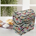 thumbnail image 3 of Vintage Stand Mixer Cover, Vintage 80s Style Geometrical Pattern with Triangles and Circles in Memphis Fashion, Kitchen Appliance Organizer Bag Cover with Pockets, 5 Quarts, Multicolor, by Ambesonne, 3 of 4
