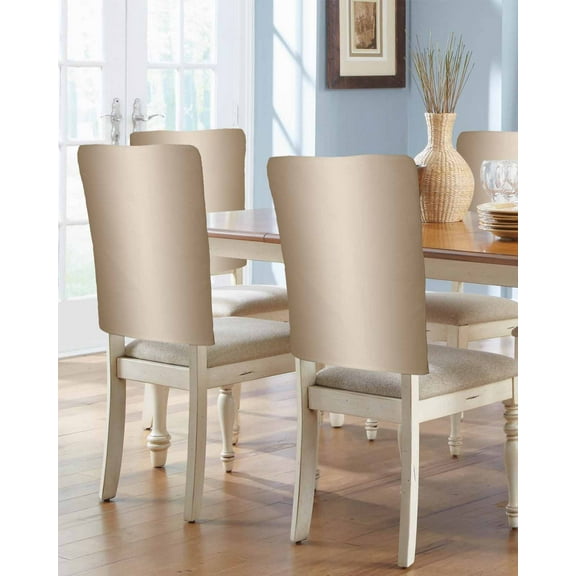 nqOlkjepod Beige Ombre Chair Covers Set of 4, Decorative Chair Back Cover, Modern Gradient Abstract Art Dining Room Chair Slipcovers Removable Chair Protectors Covers for Party Banquet