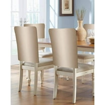 nqOlkjepod Beige Ombre Chair Covers Set of 4, Decorative Chair Back Cover, Modern Gradient Abstract Art Dining Room Chair Slipcovers Removable Chair Protectors Covers for Party Banquet
