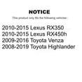 thumbnail image 2 of TOR Front Right (Passenger Side) Outer Steering Tie Rod End TOR-ES800534 for Car Toyota Highlander Venza Lexus RX350 RX450h, 2 of 2