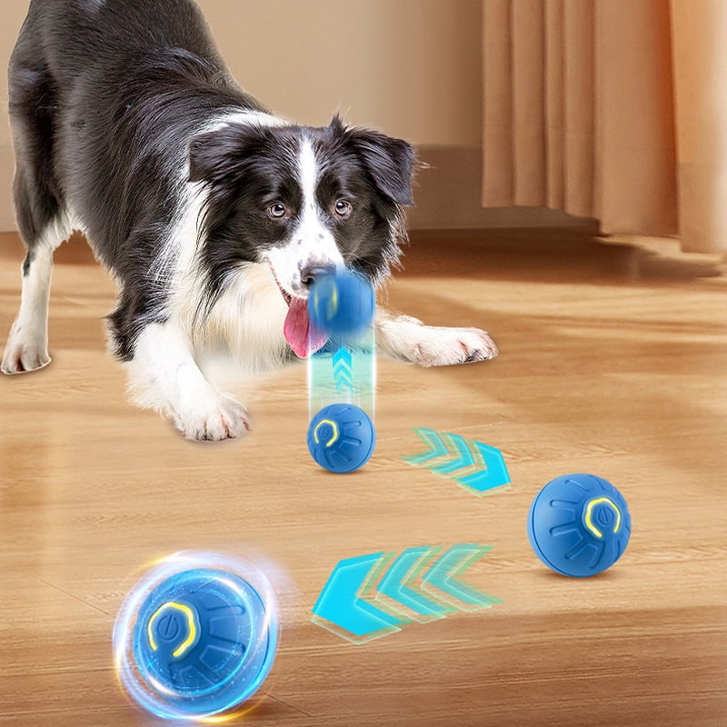 Automatic Moving Dog Toy Ball Smart USB Jumping Rotating Interactive Dog Chew Toy Ball for Puppy Ball Toys Walmart