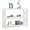 White, variant on TYUIOP Console Table with 3 Storage Shelves, Entryway Table Sofa Side Table Narrow Long Bookshelf for Hallway Living Room. Espresso