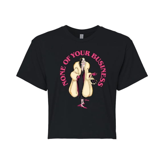 Disney Villains - None Of Ur Business Women's Cropped Graphic T-Shirt